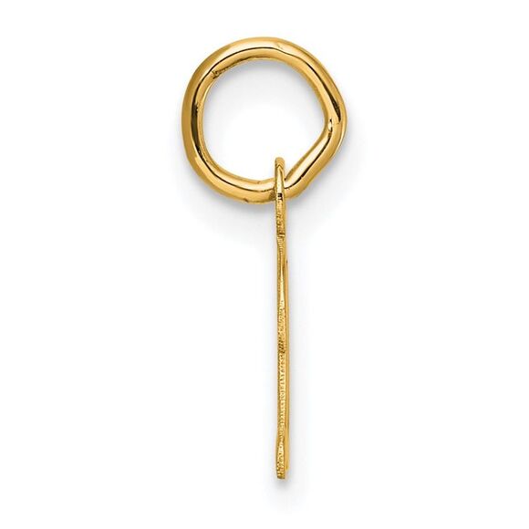 Kazi Luxury 14k Yellow Gold Small Script Letter D Initial Charm - Picture 2 of 4